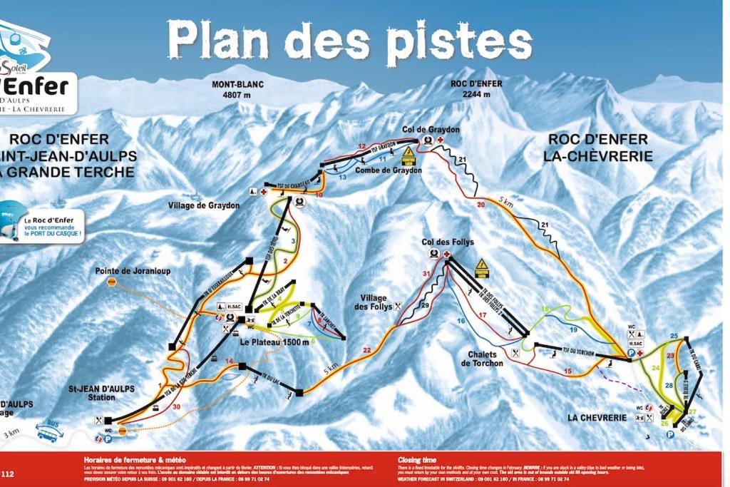 Dans Residence Neuve Le Snow Roc Sur Les Pistes, Grand Studio Cosy 5 Pers Avec Terrasse Panoramique, Sauna, Wifi Saint-Jean-dʼAulps Dış mekan fotoğraf