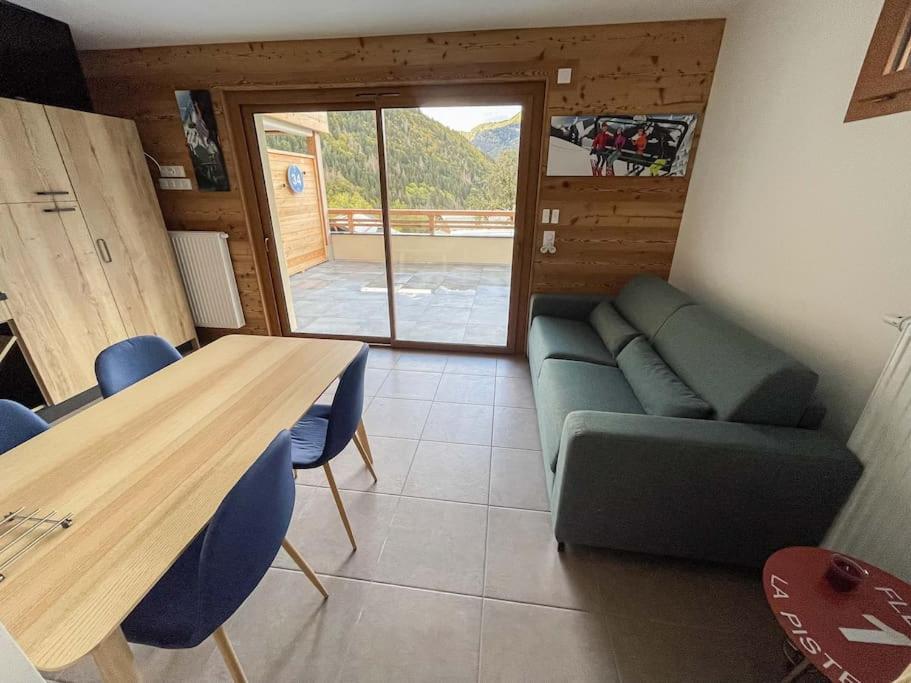 Dans Residence Neuve Le Snow Roc Sur Les Pistes, Grand Studio Cosy 5 Pers Avec Terrasse Panoramique, Sauna, Wifi Saint-Jean-dʼAulps Dış mekan fotoğraf